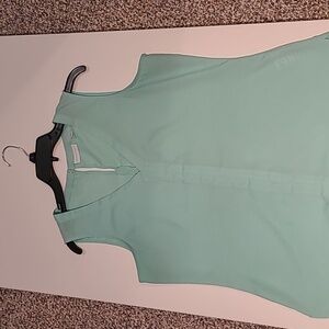 Women's mint green sleeveless blouse